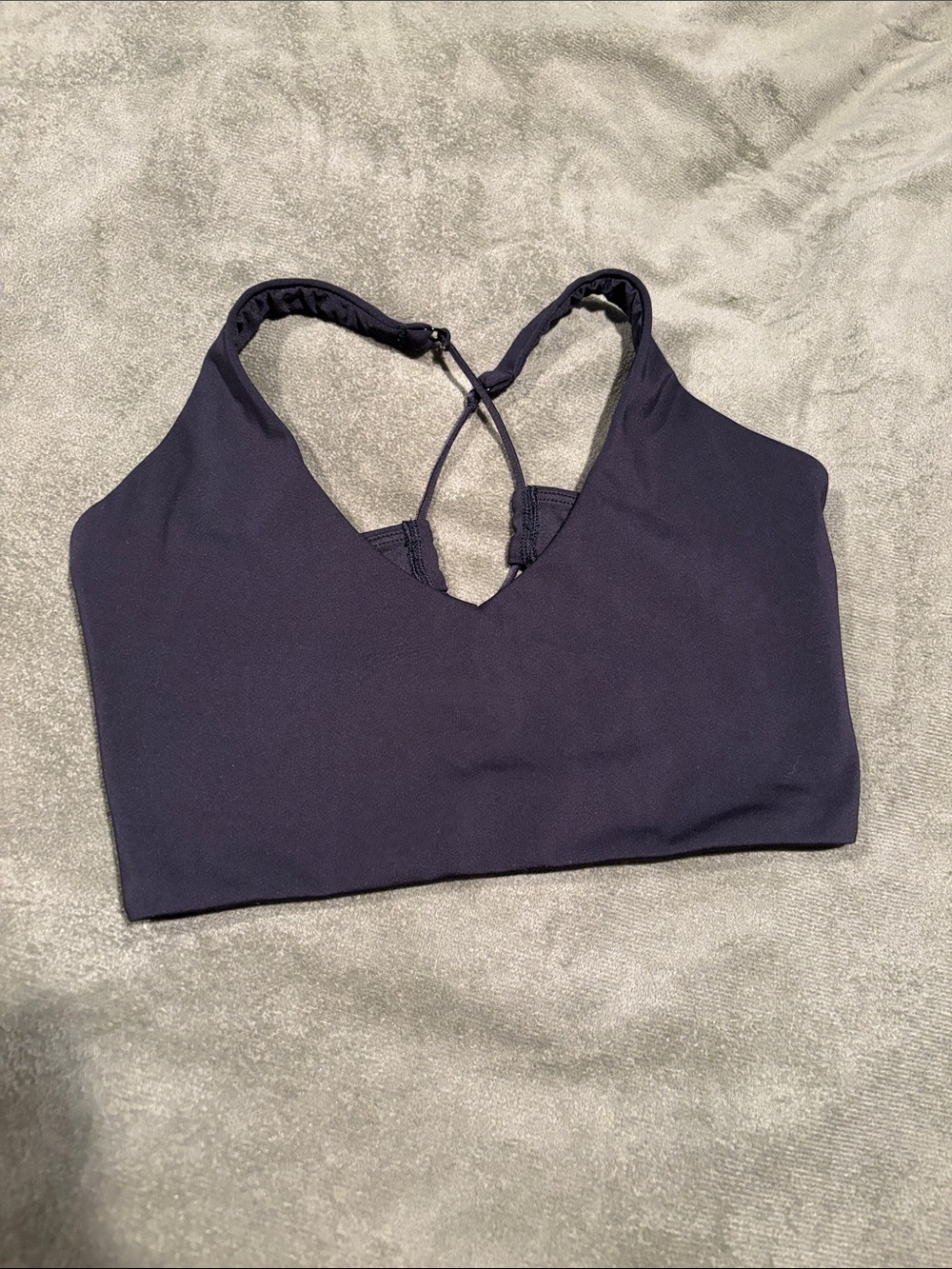 savage x fenty Seamless black Bralette with Crisscross Back